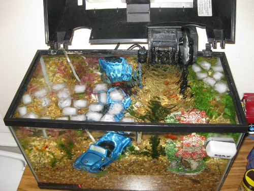 Fish Tank De-chlorinated Ice Cubes